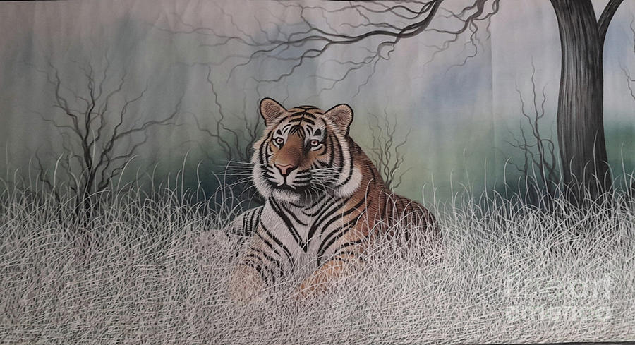 Best Tiger Painting  Fine Art Work  Painting by Manish Vaishnav