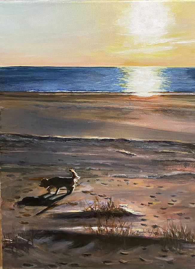 Best Time on the Beach Painting by Paula Pagliughi