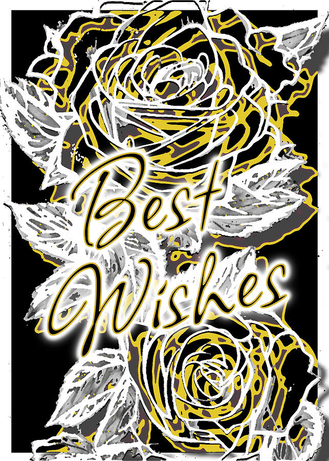 Best Wishes Rose  Digital Art by Delynn Addams