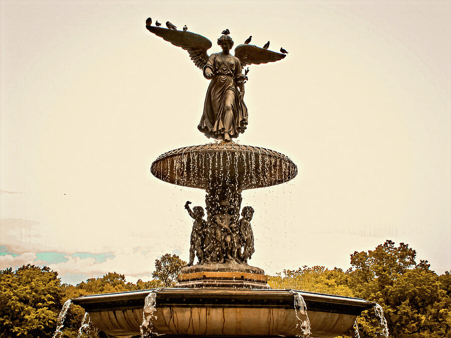 Bethesda Fountain Photograph by Eyes Of CC