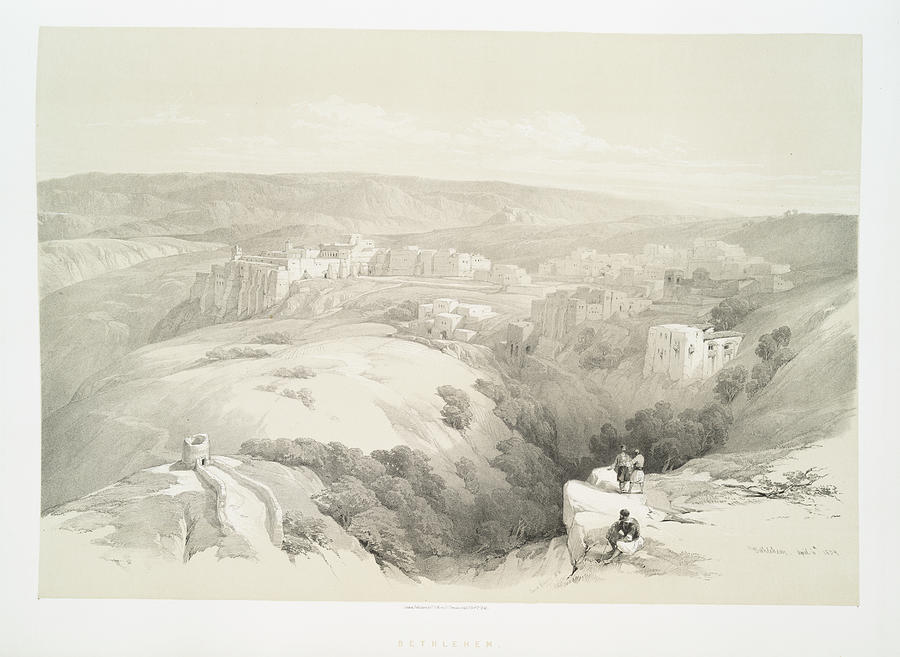 Bethlehem ca 1842 - 1849 by William Brockedon Painting by Artistic Rifki