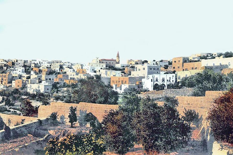 Bethlehem City in 1905 Photograph by Munir Alawi