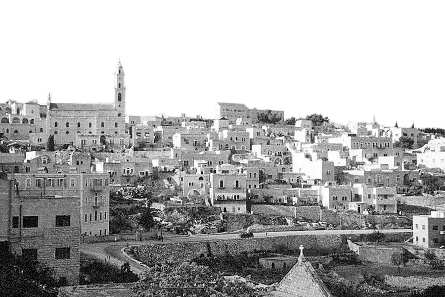 Bethlehem City in Mid 20th Century Photograph by Munir Alawi