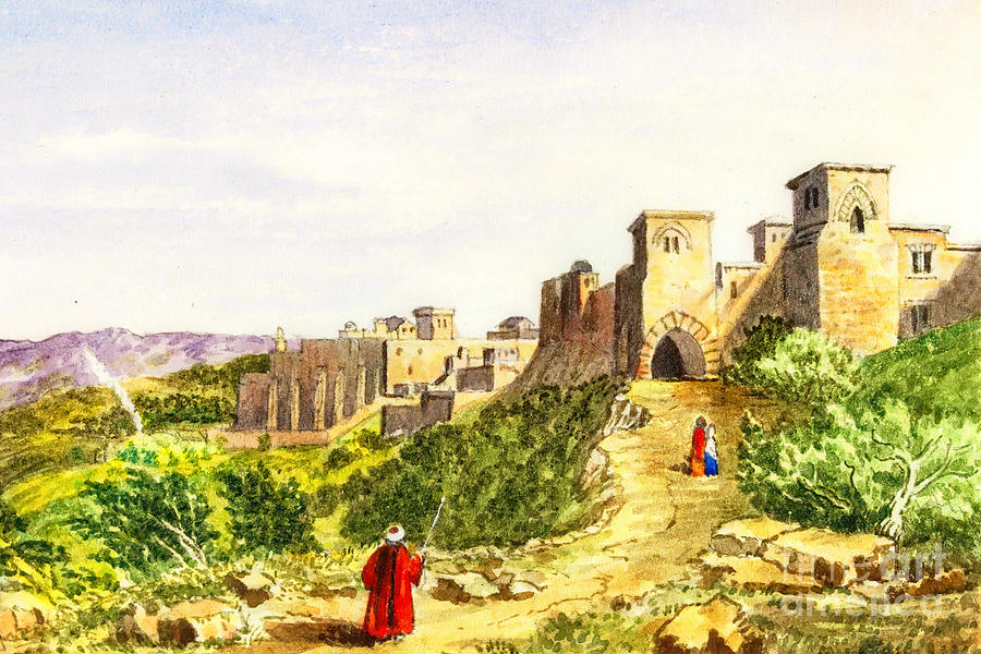 Bethlehem in 1820s in Colors Photograph by Munir Alawi