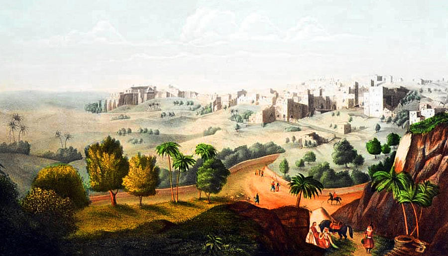 Bethlehem in 1840 Photograph by Munir Alawi