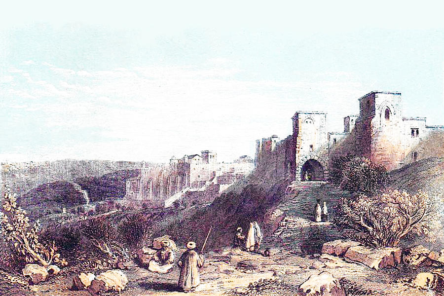 Bethlehem in 1860 in colors Photograph by Munir Alawi