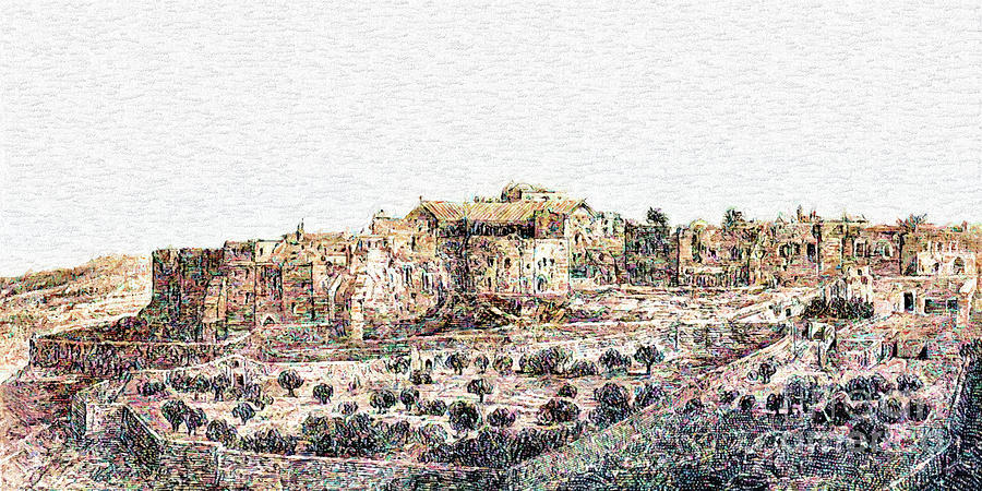 Bethlehem in 1887 Photograph by Munir Alawi
