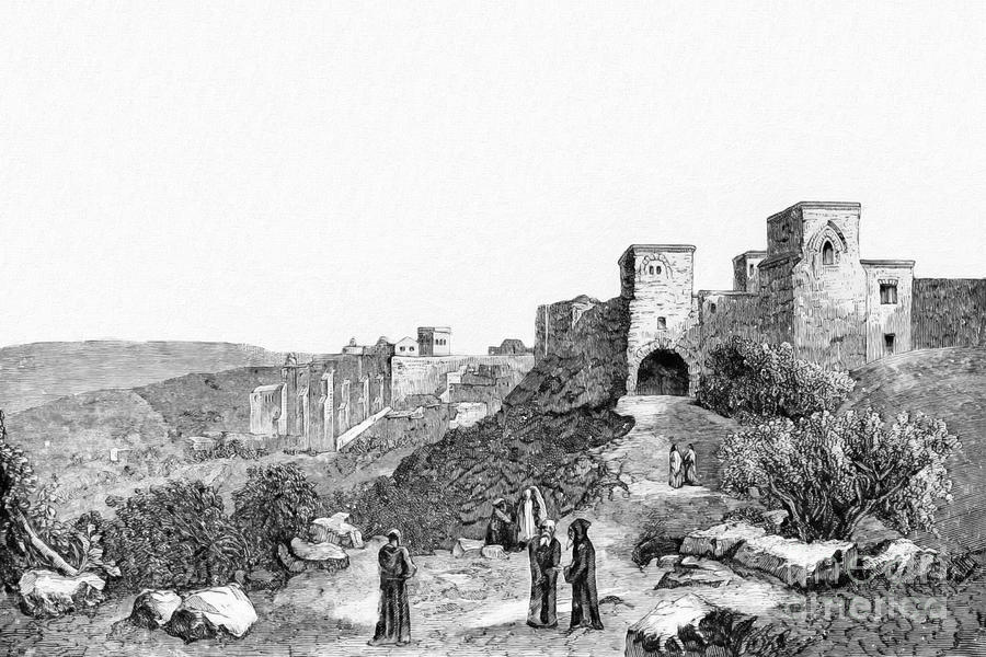 Bethlehem in 1891 Photograph by Munir Alawi