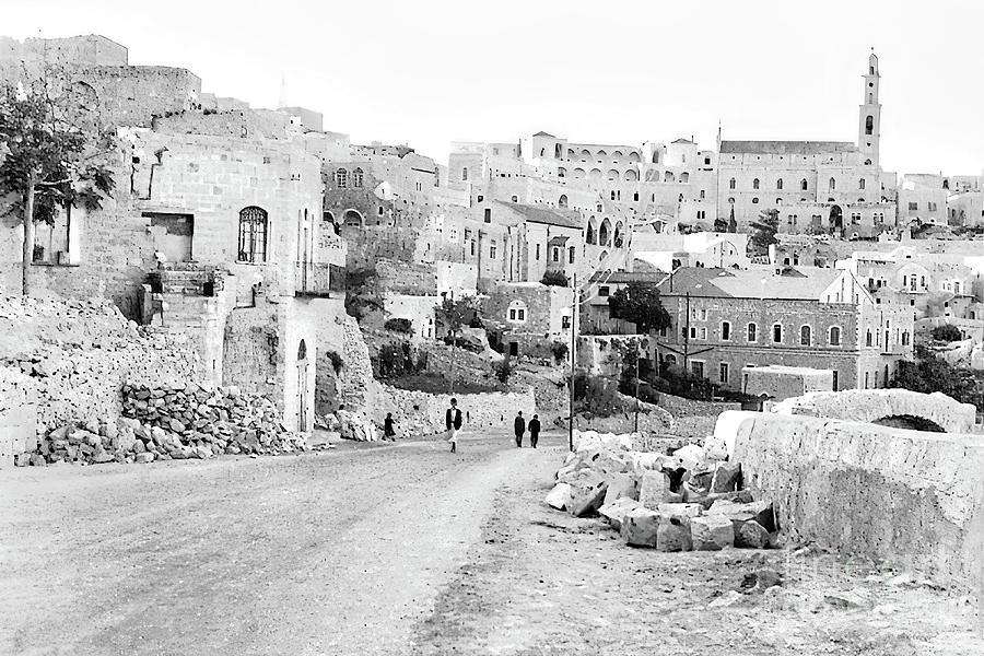 Bethlehem Main Street in 20th Century Photograph by Munir Alawi