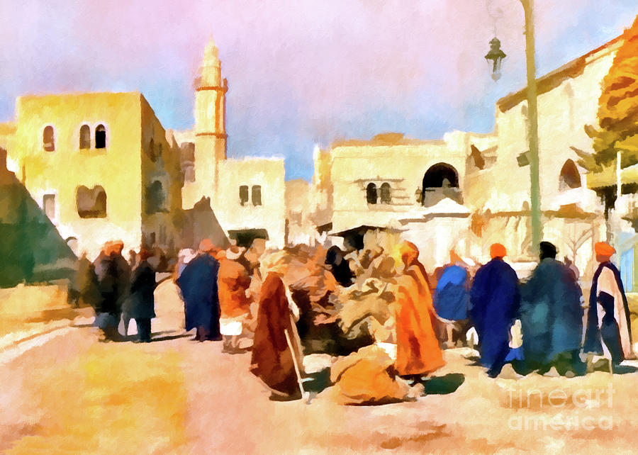 Bethlehem Manger Square Painting Photograph by Munir Alawi