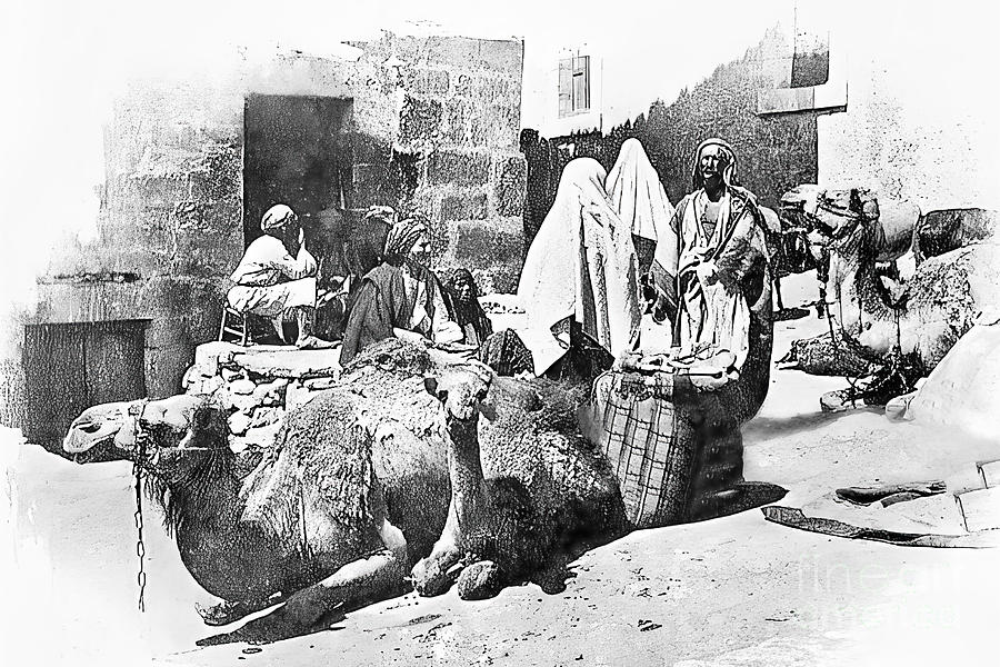 Bethlehem Market in 1894 Photograph by Munir Alawi