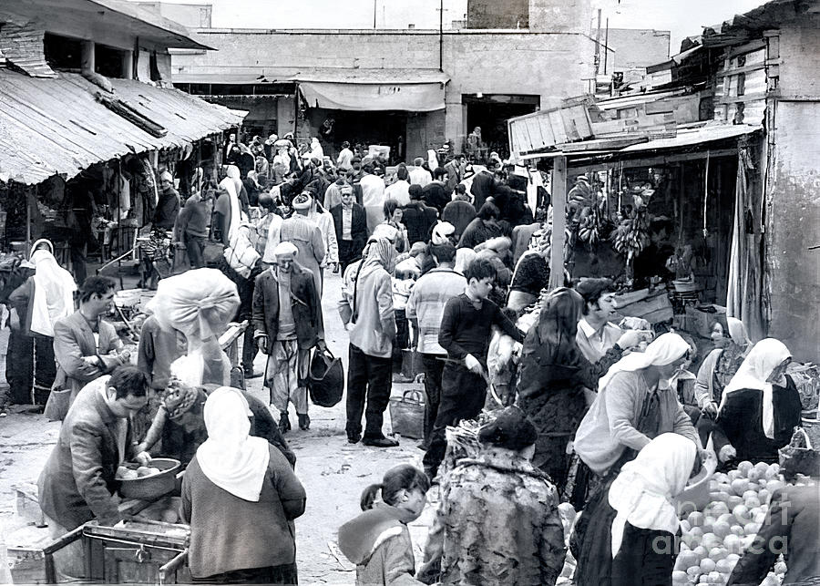 Bethlehem Market in 1960s Photograph by Munir Alawi