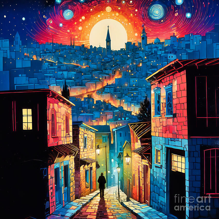 Bethlehem Skyline I Digital Art by Munir Alawi