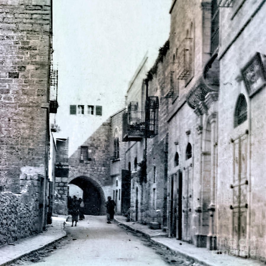 Bethlehem Star Street in 1917 Photograph by Munir Alawi