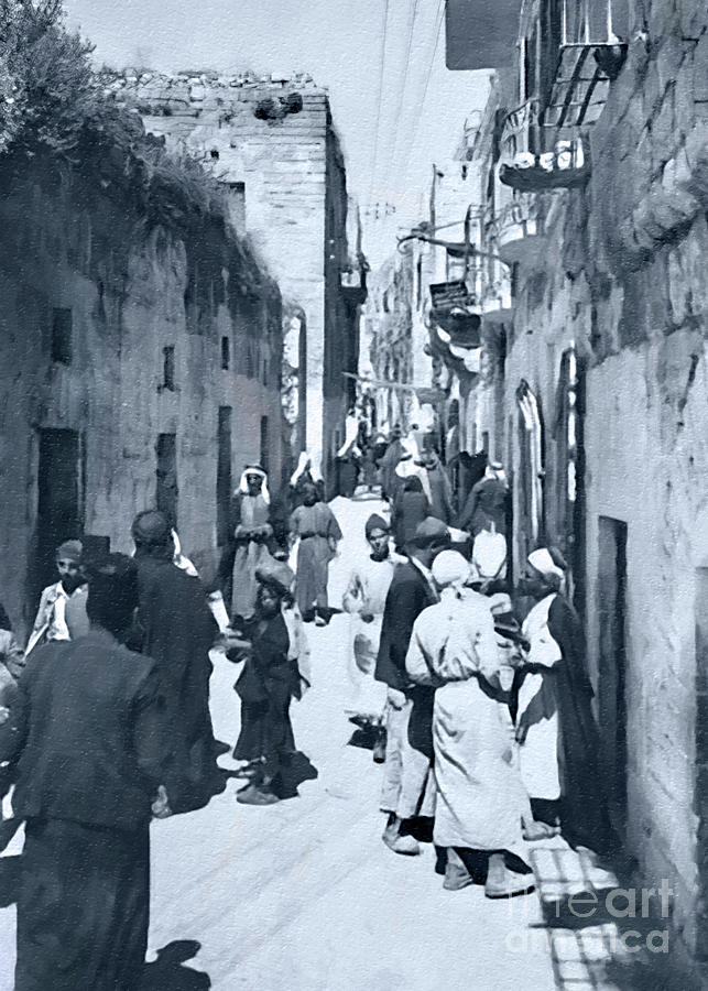 Bethlehem Star Street in 1935 Photograph by Munir Alawi