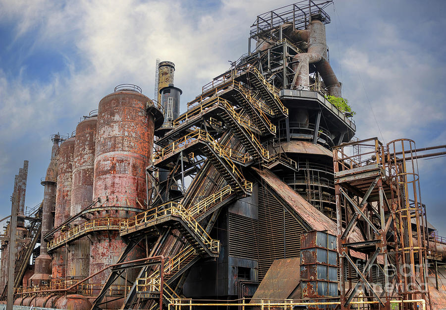 Bethlehem Steel - Blast Furnace to the Sky Photograph by Sturgeon Photography