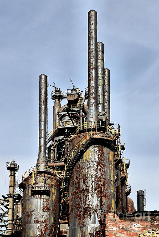 Bethlehem Steel Blast Furnaces Photograph by DJ Florek