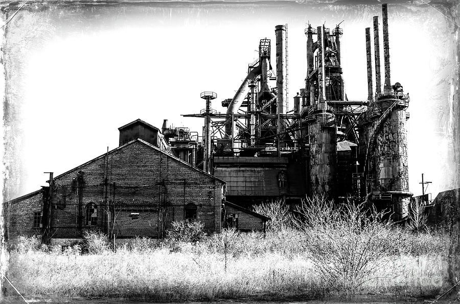 Vintage Photograph - Bethlehem Steel History by John Rizzuto