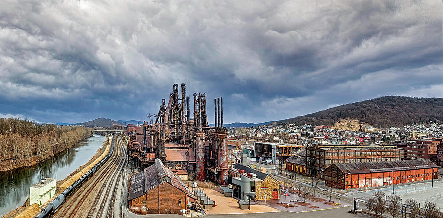 Bethlehem Steel PA  Pano Photograph by Susan Candelario