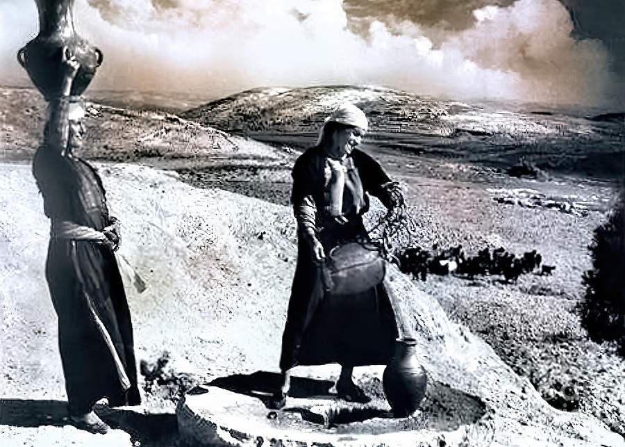 Bethlehem Well in 1950s Photograph by Munir Alawi
