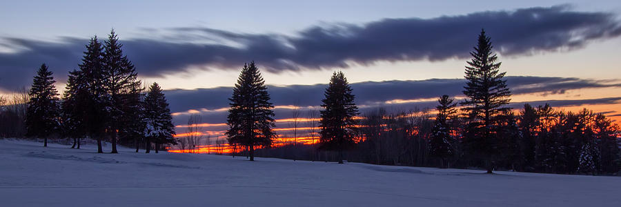 Bethlehem Winter Sunset Photograph by White Mountain Images