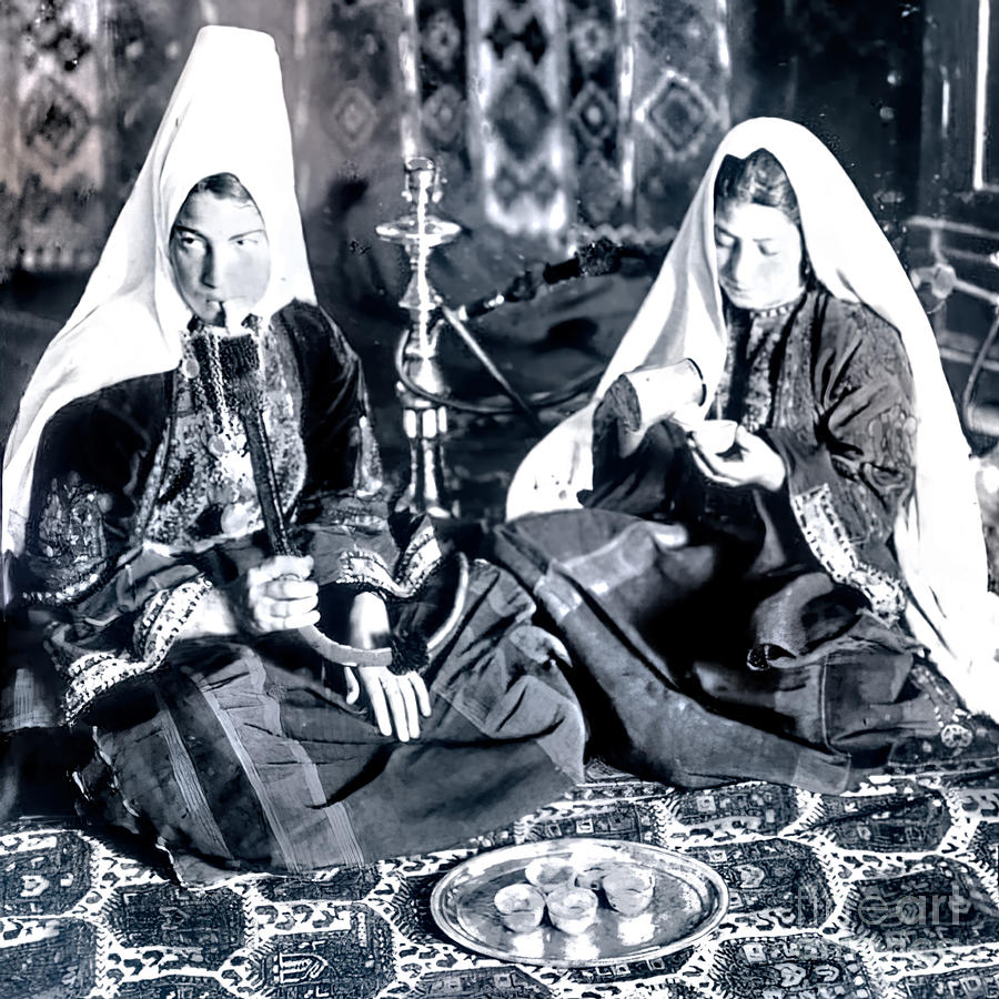 Bethlehem Women in 19th Century Photograph by Munir Alawi