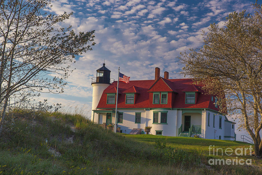 Betsie Lighthouse Michigan -3435 Photograph by Norris Seward