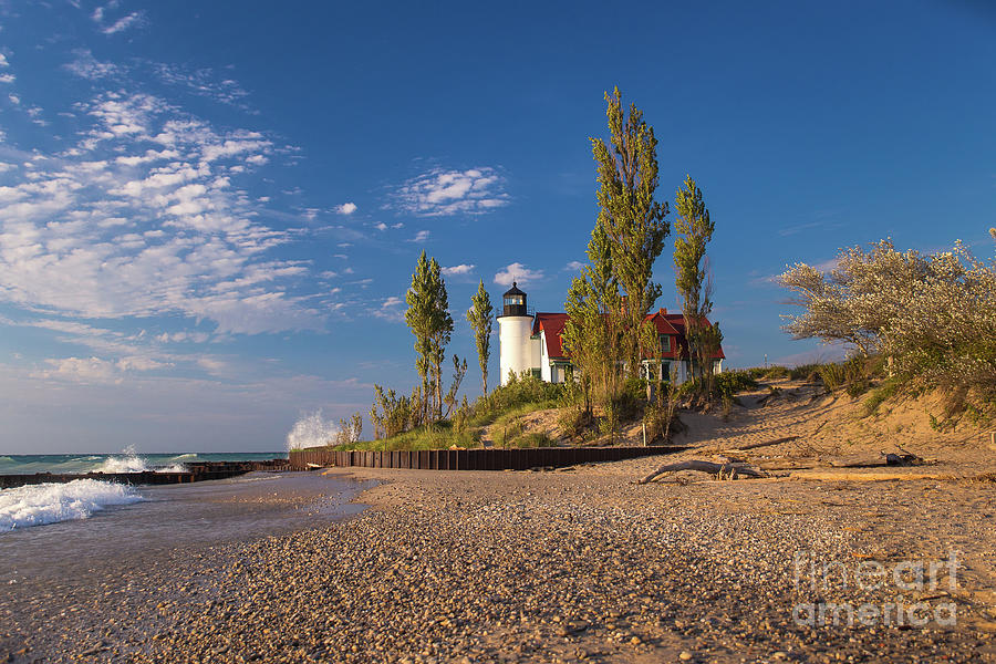 Betsie Lighthouse Michigan -3441 Photograph by Norris Seward