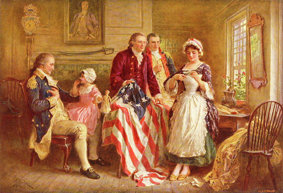 Betsy Ross 1777 Painting