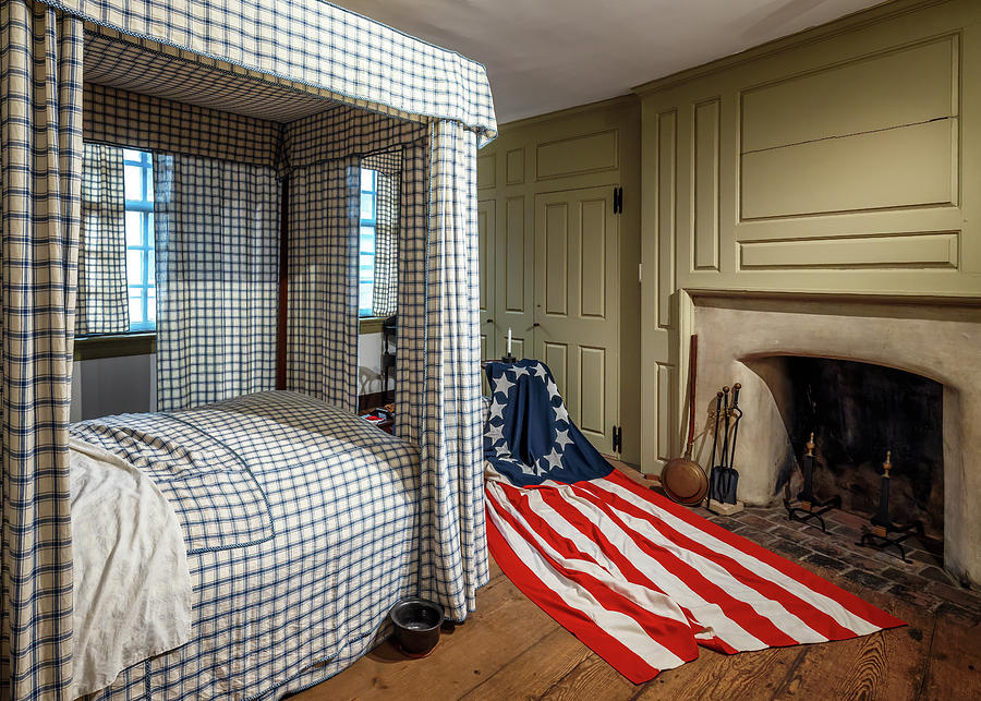 Betsy Ross Bed Chamber  Photograph by Susan Rissi Tregoning