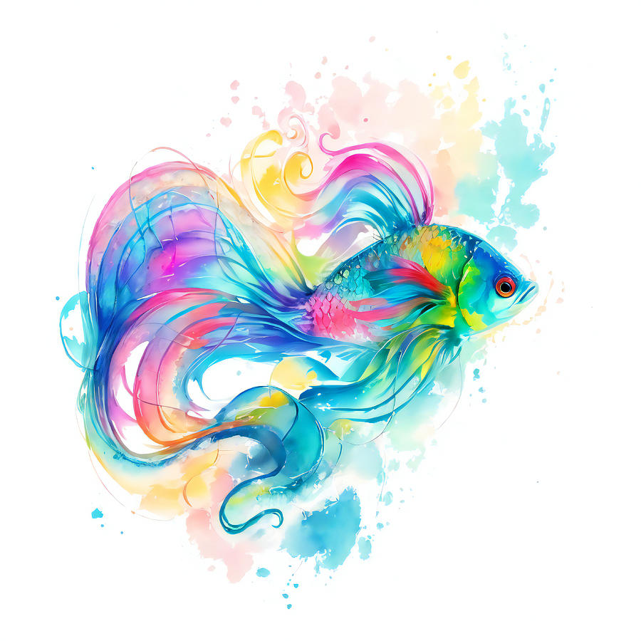 Betta Fish Ii Digital Art By Mindy Guidry - Fine Art America