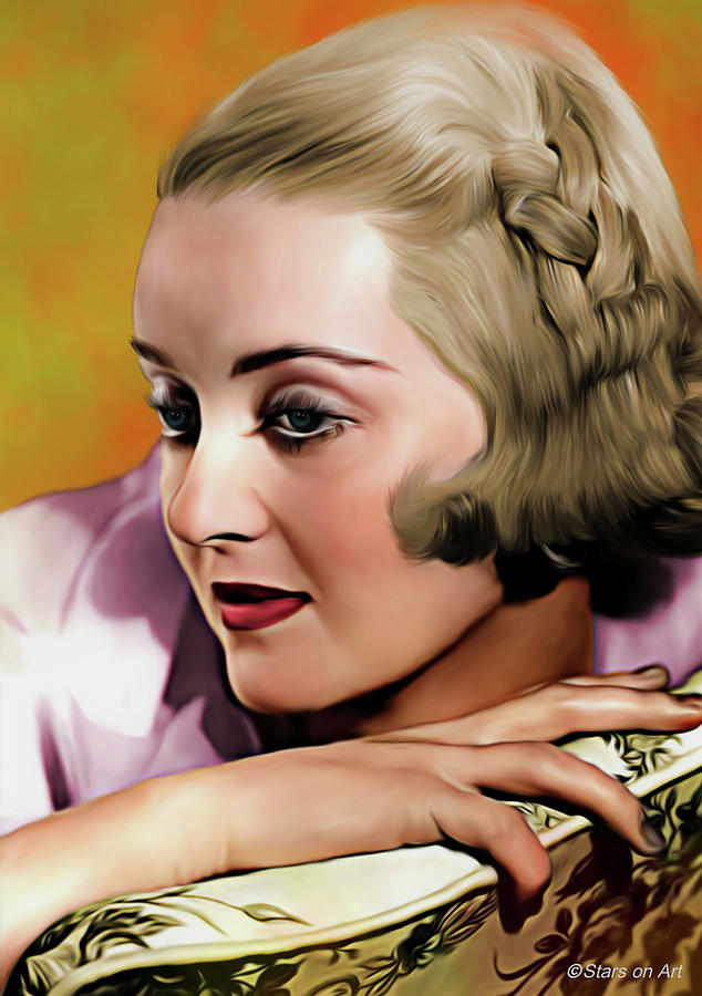 Bette Davis illustration Digital Art by Movie World Posters