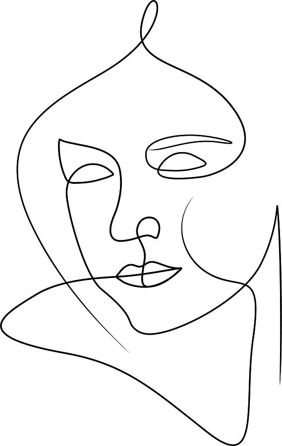 Bette Davis minimalist portrait 3b Drawing by Movie World Posters