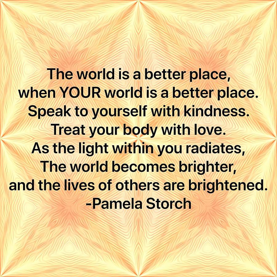 Quotes Digital Art - Better Place Quote by Pamela Storch