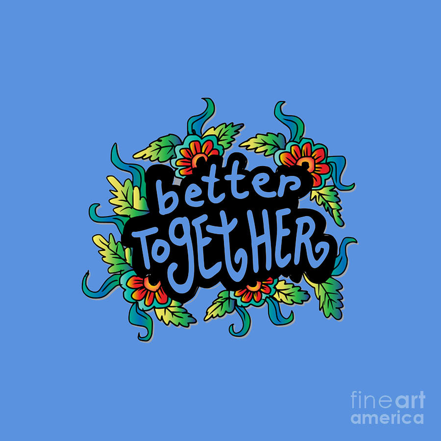 Better Together Drawing by Charlotte C Johns - Fine Art America