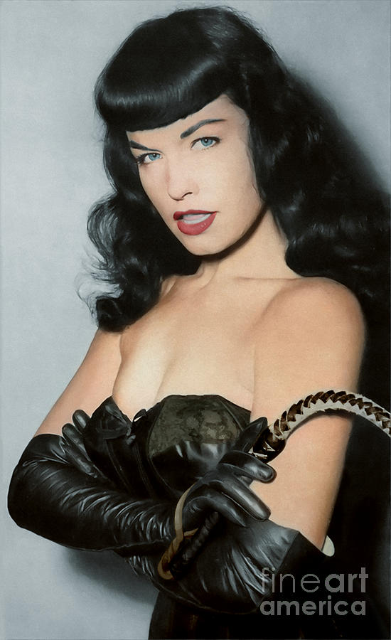 Bettie Page and her Whip Photograph by Franchi Torres