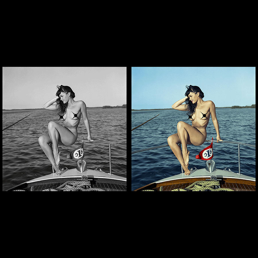Bettie Page Colorization Photograph by Franchi Torres