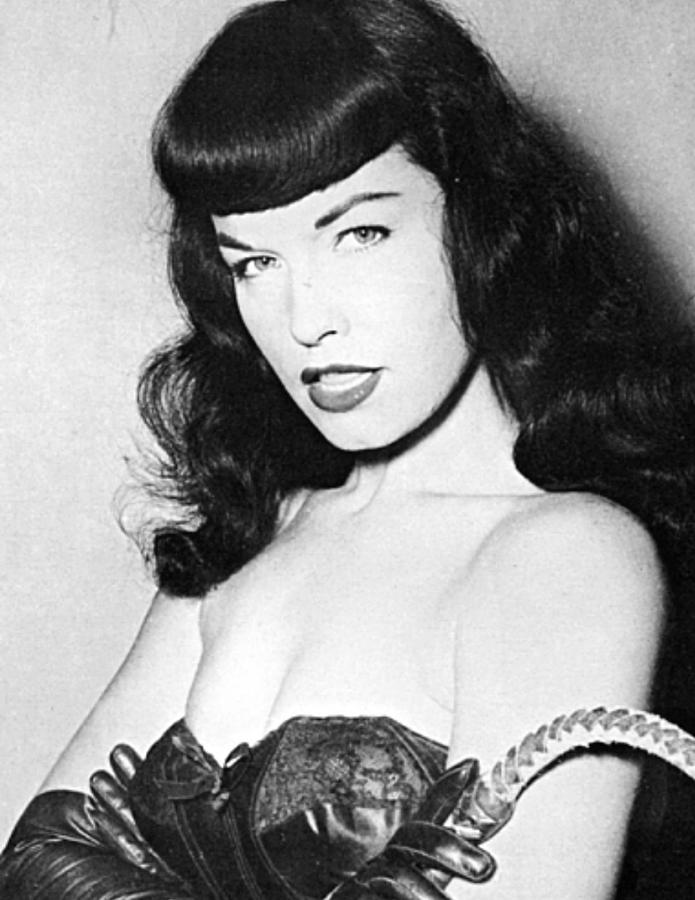 Bettie Page Photograph - Bettie Page - Sultry Domme by Old Hollywood