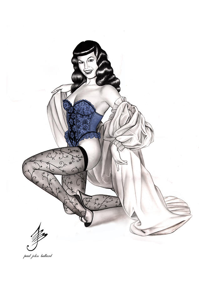 Bettie Drawing by Paul Ballard