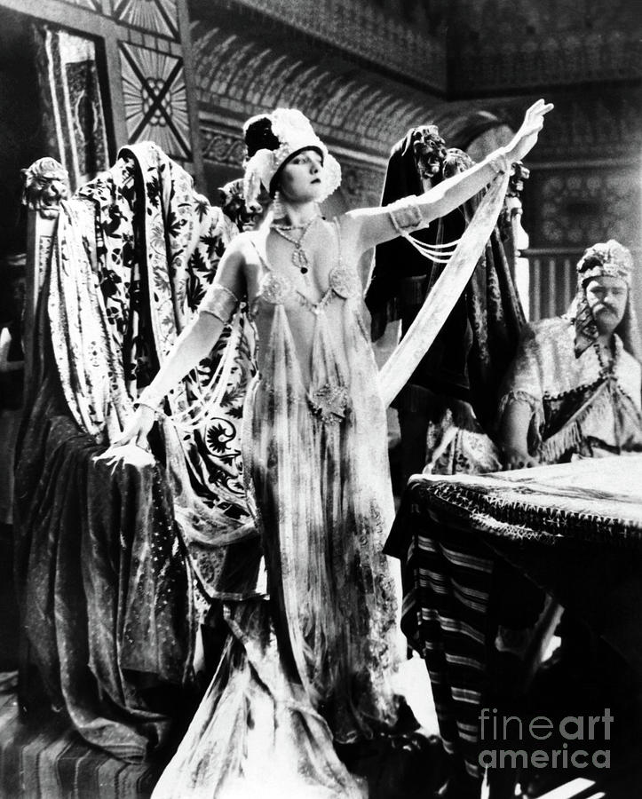 Betty Blythe George Siegmann in The Queen of Sheba 1921 Photograph by Sad Hill - Bizarre Los Angeles Archive