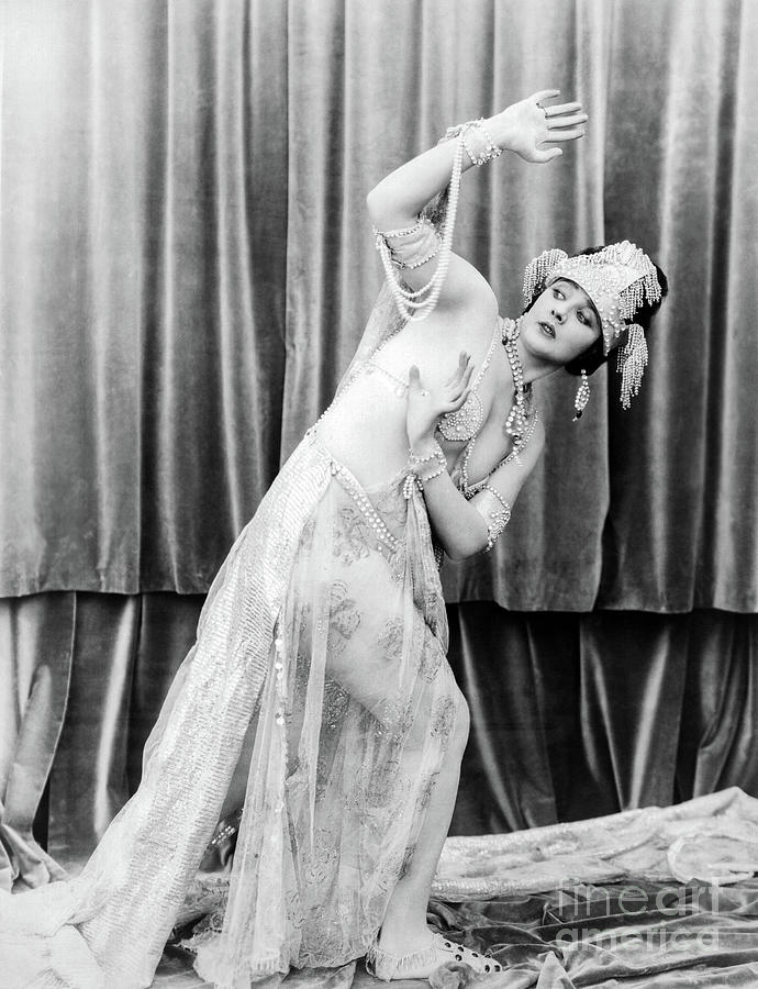 Betty Blythe - Queen of Sheba - Classic Image Photograph by Sad Hill - Bizarre Los Angeles Archive