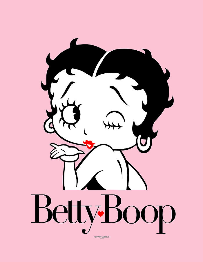 Betty Boop Kiss Digital Art by Pop Art World | Fine Art America
