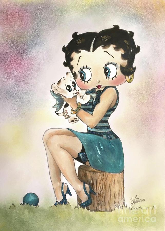 Betty Boop Painting by Sofia Metaxas - Pixels