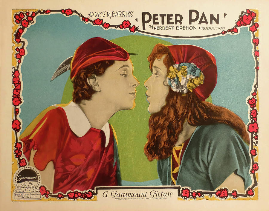 BETTY BRONSON and MARY BRIAN in PETER PAN -1924-, directed by HERBERT BRENON. Photograph by Album