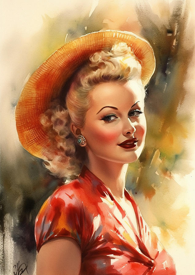 Betty Grable Digital Art by Dieu Vuong Kha - Fine Art America