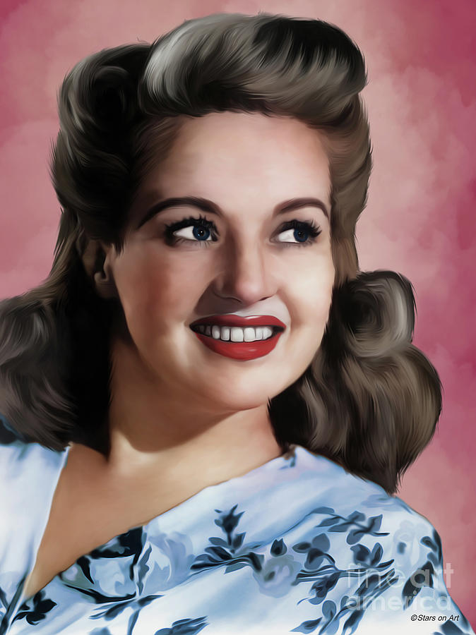 Betty Grable Illustration Painting