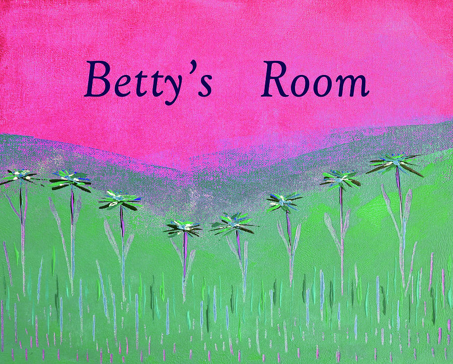 Bettys Room Pink and Green Painting by Corinne Carroll