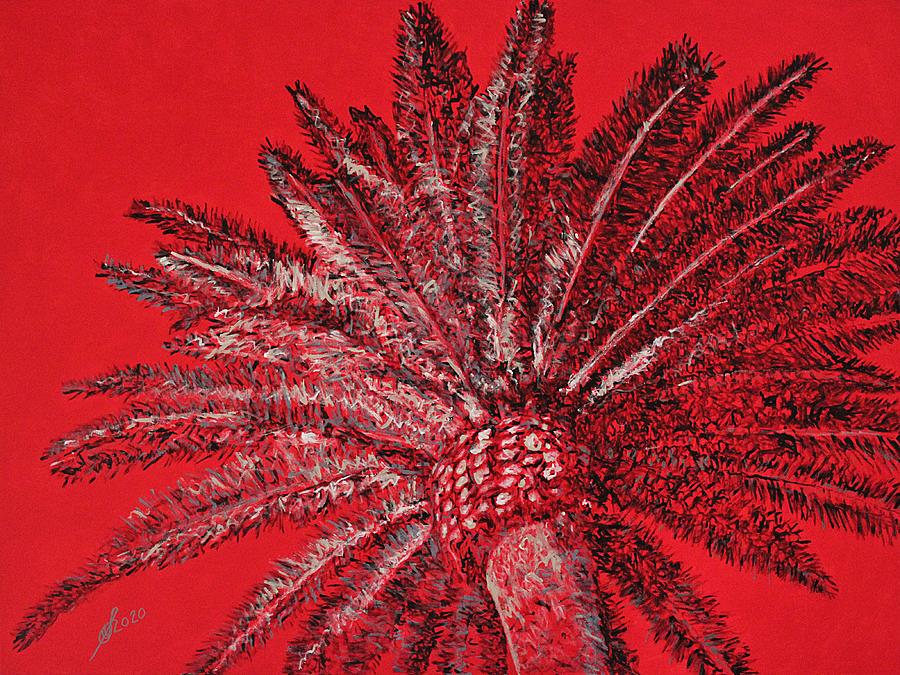 Between Fronds original painting Painting by Sol Luckman