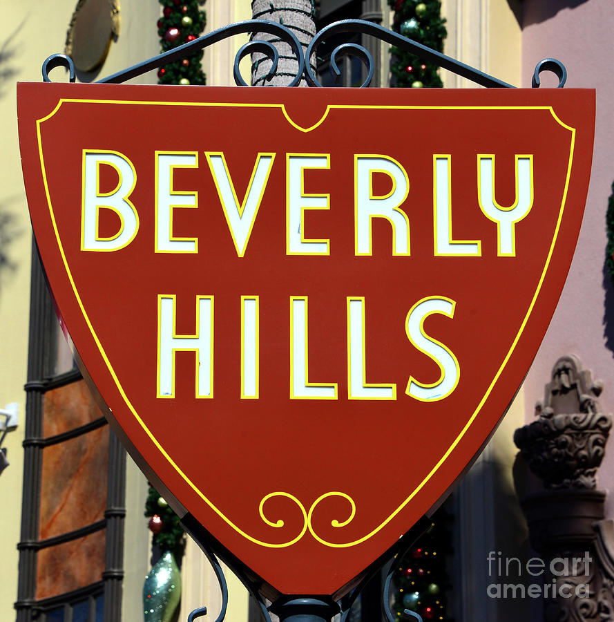 Beverly Hills sign Photograph by David Lee Thompson
