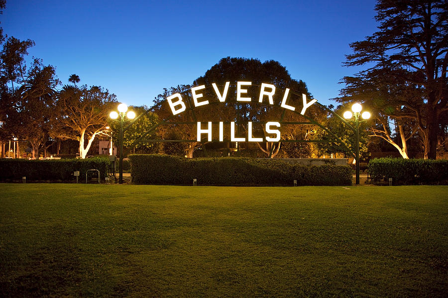 Beverly Hills sign in California Photograph by Ekash